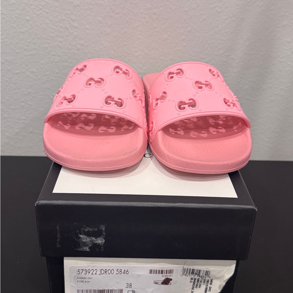 Gucci Pink Slide Sandals